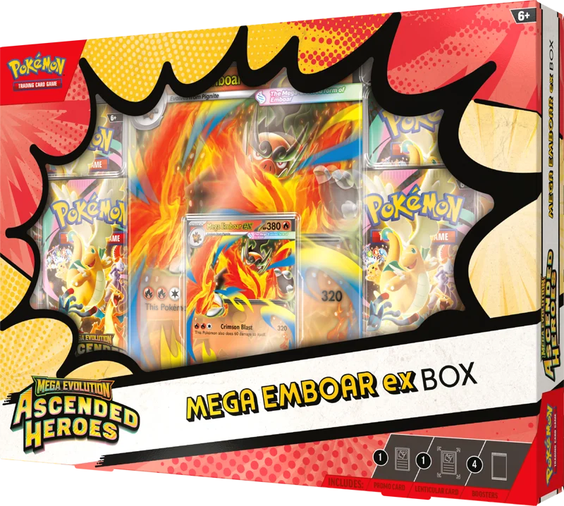 Pokémon PCG: Ascended Heroes Mega Emboar Ex Box